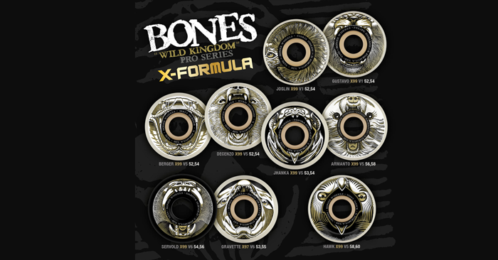 BONES WHEELS X-FORMULA "WILD KINGDOM" PRO SERIES